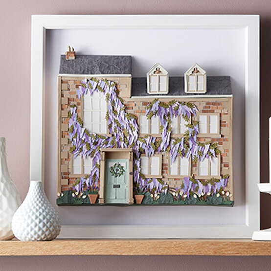 How to Make a Framed Paper Cut House image number 1