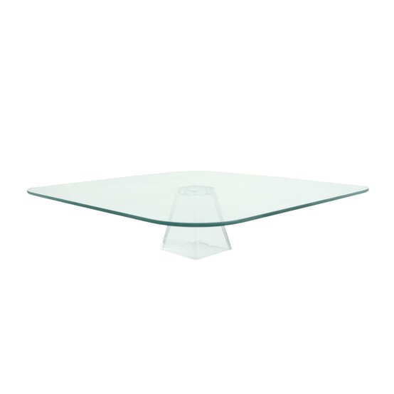 Whisk Glass Cake Stand 32cm x 32cm x 7cm  image number 2