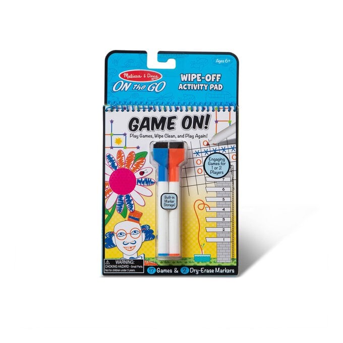 Melissa & Doug Game On Wipe-Off Activity Pad image number 1
