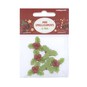 Holly Resin Decorations 6 Pack image number 3