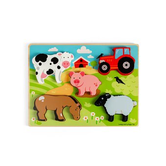 Bigjigs Chunky Wooden Farm Puzzle
