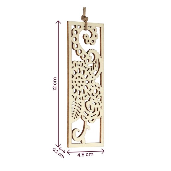 Wooden Filigree Hanging Letter I 12cm image number 4