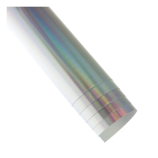 Holographic PU Iron-On Vinyl 12 x 24 Inches image number 4