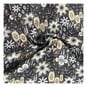 Floral Black Stone Branch Cotton Fabric by the Metre image number 1