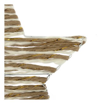 Twine and Yarn Star Decoration 25cm