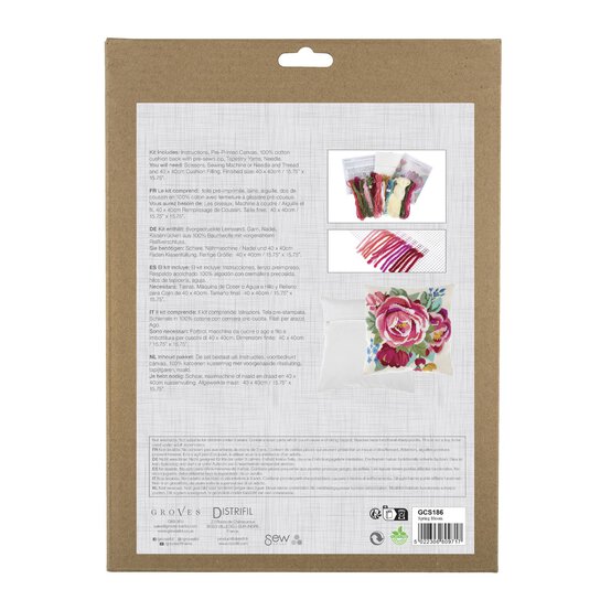 Trimits Spring Bloom Half Stitch Cushion Kit 40cm x 40cm image number 6