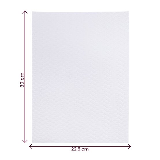 White Wavy Embossed EVA Foam Sheet 22.5cm x 30cm image number 5