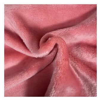 Deep Pink Cuddle Fleece Fabric by the Metre