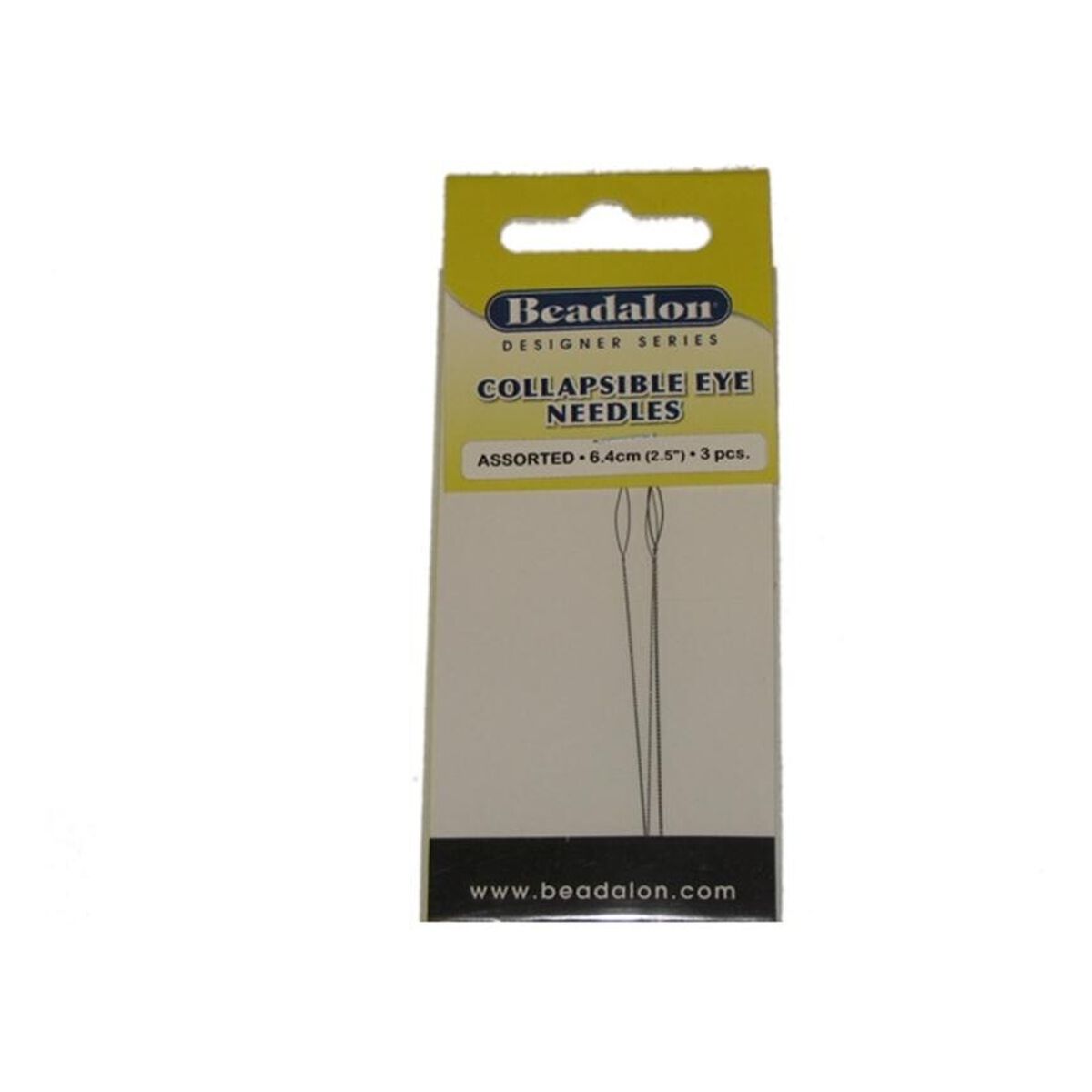 Beadalon Collapsible Eye Beading Needles 6.4cm 3 Pack Hobbycraft