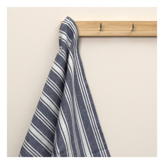 Whisk Blue Stripe Tea Towel image number 2