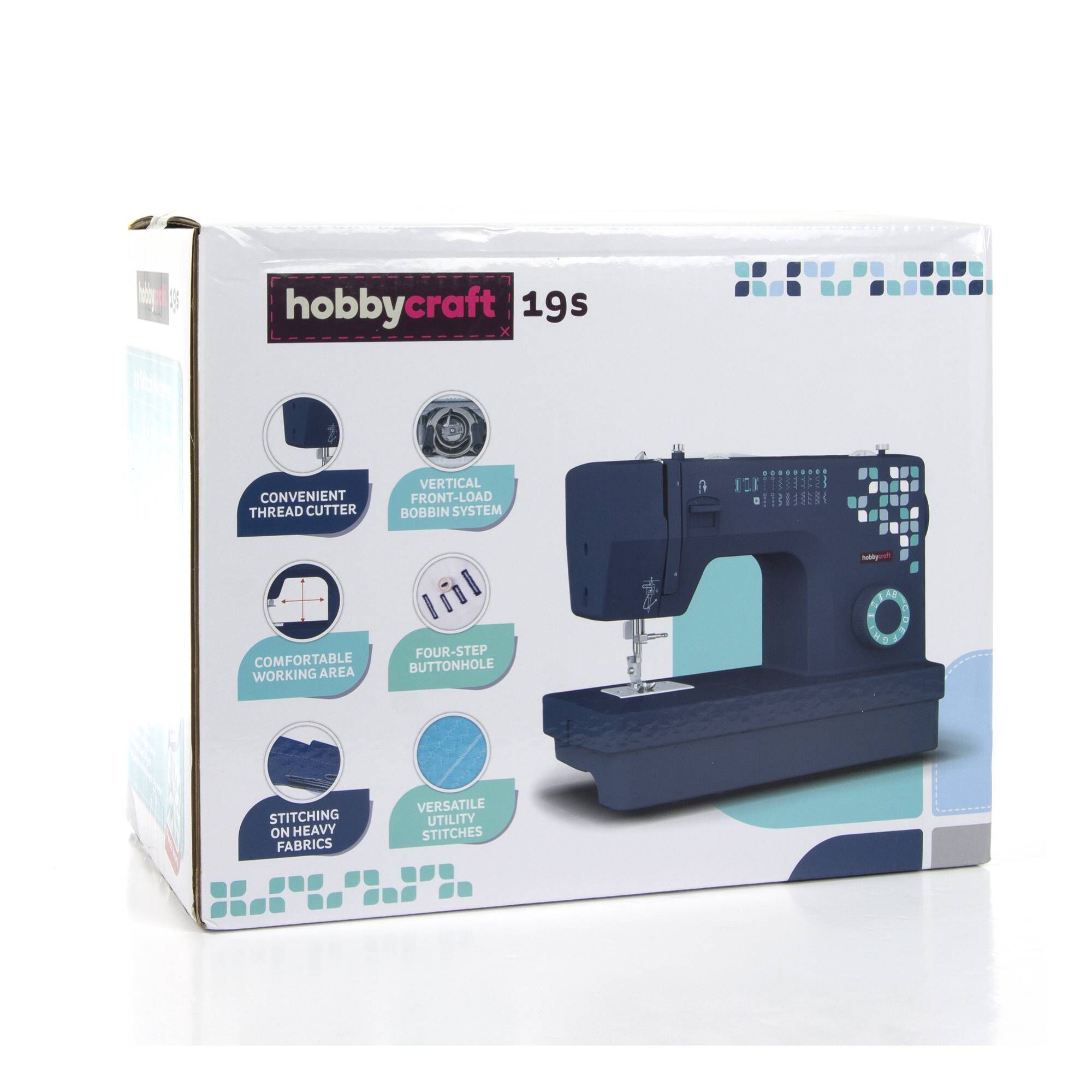 Hobbycraft Dark Blue 19S Sewing Machine Hobbycraft