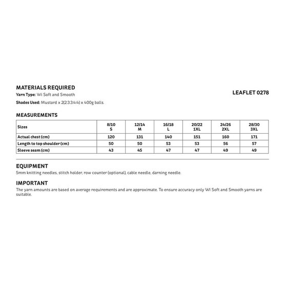 Knitcraft Crossed Cable Jumper Digital Pattern 0278 image number 3