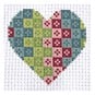 Mini Quilted Heart Cross Stitch Kit image number 1