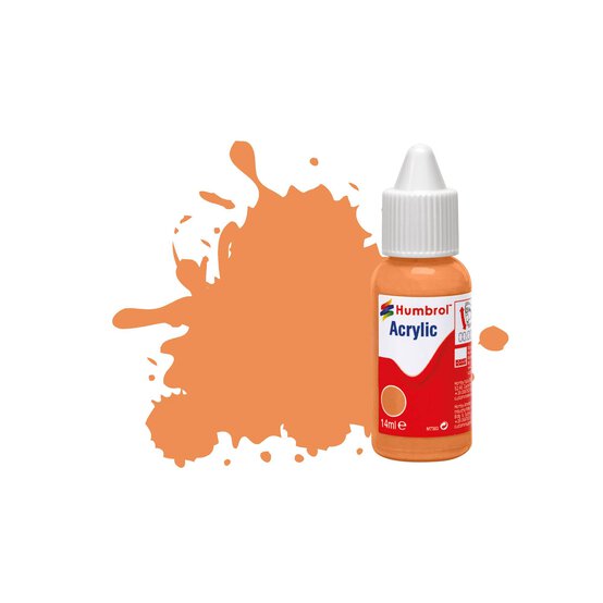Humbrol 61 Flesh Matt Acrylic Paint Dropper 14ml 