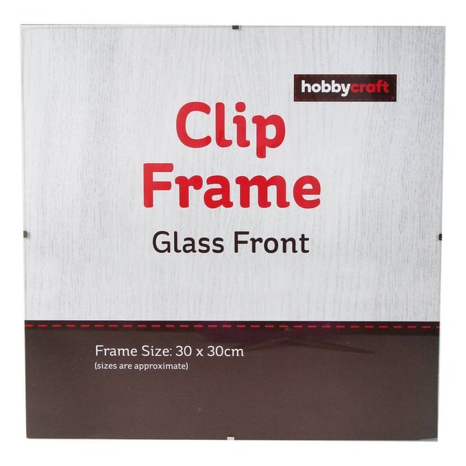 Glass Clip Frame 30cm x 30cm