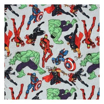 Avengers Heroes Cotton Fabric by the Metre