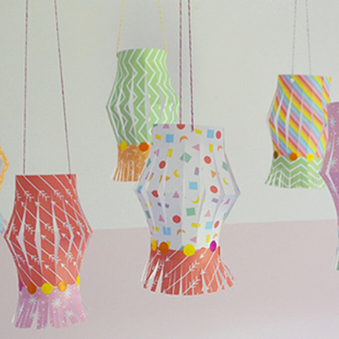 How to Make Patterned Paper Lanterns Hobbycraft