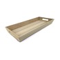 White Wash Wooden Tray 48cm x 20cm x 5cm image number 1