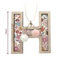 Hanging Wooden Letter H 7.5cm image number 3