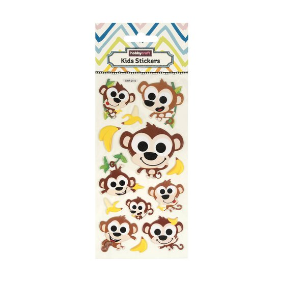 Monkey Gel Stickers image number 5