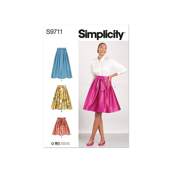 Simplicity Women's Skirts Sewing Pattern S9711 (R5 14-22) image number 1