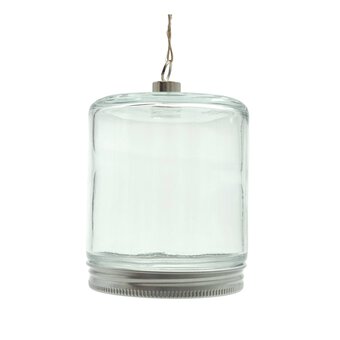 Fillable Glass Mason Jar Hanging Decoration