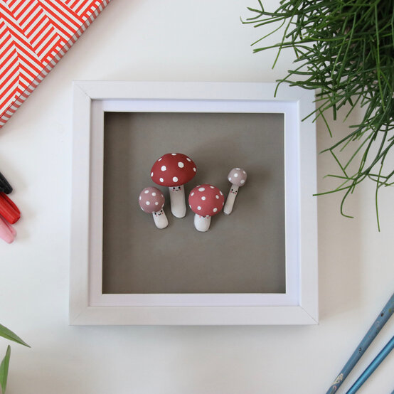 How to Make Clay Mushrooms image number 1