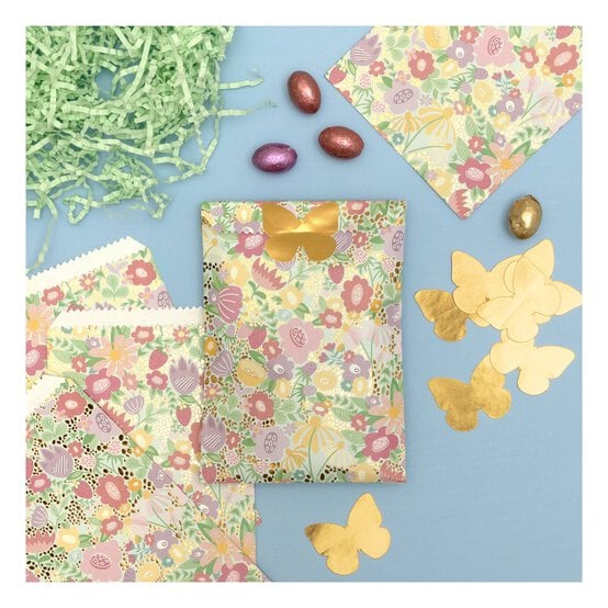 Spring Flower Treat Bags and Stickers 12 Pack image number 2