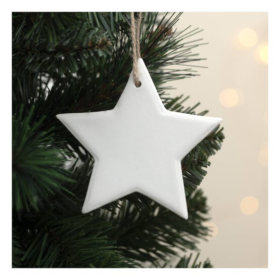 Shine Together Hanging Ceramic Star Decoration 10cm image number 1