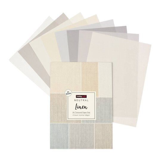 Neutral Linen Paper Pad A4 24 Pack image number 1