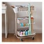 Grey Storage Trolley and White Accessories Bundle image number 3