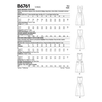 Butterick Petite Dress Sewing Pattern B6761 (6-14)