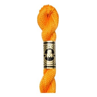 DMC Orange Pearl Cotton Thread Size 5 25m (741)