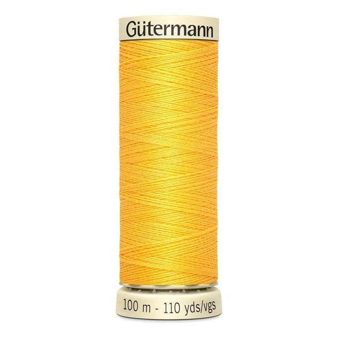 Gutermann Yellow Sew All Thread 100m (417) image number 1