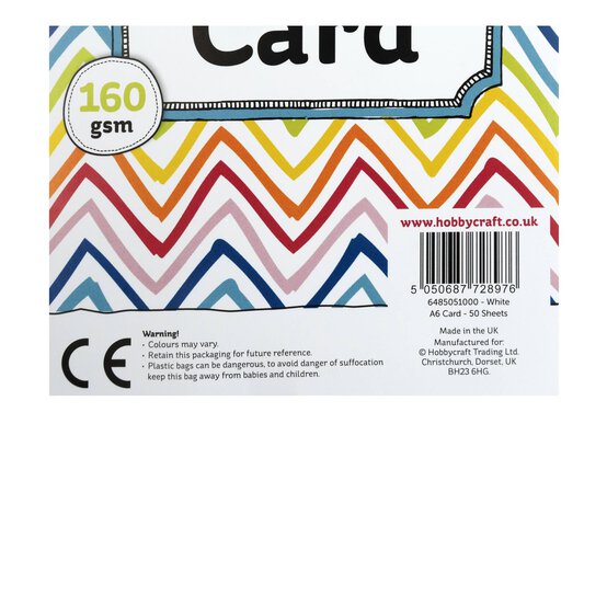 White Card A6 50 Pack image number 7