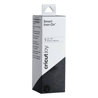 Cricut Joy Black Glitter Smart Iron-On 5.5 x 19 Inches