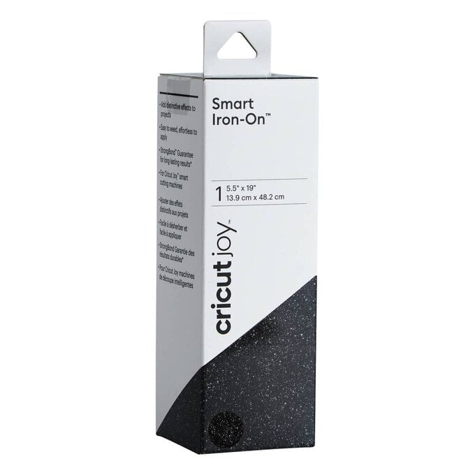 Cricut Joy Black Glitter Smart Iron-On 5.5 x 19 Inches image number 1