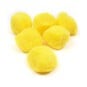 Yellow Pom Poms 5cm 6 Pack image number 1
