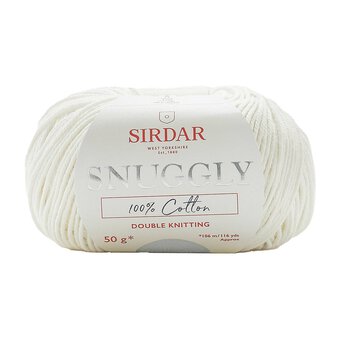 Sirdar Cream Snuggly 100% Cotton DK 50g