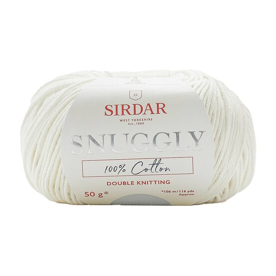 Sirdar Cream Snuggly 100% Cotton DK 50g image number 1