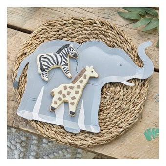 Ginger Ray Elephant Paper Plates 8 Pack  image number 2