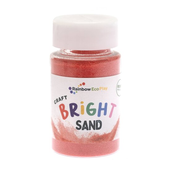 Rainbow Eco Play Red Sand Shaker Bottle 90g image number 1