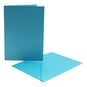 Pearlescent Blue Cards and Envelopes A6 4 Pack image number 1
