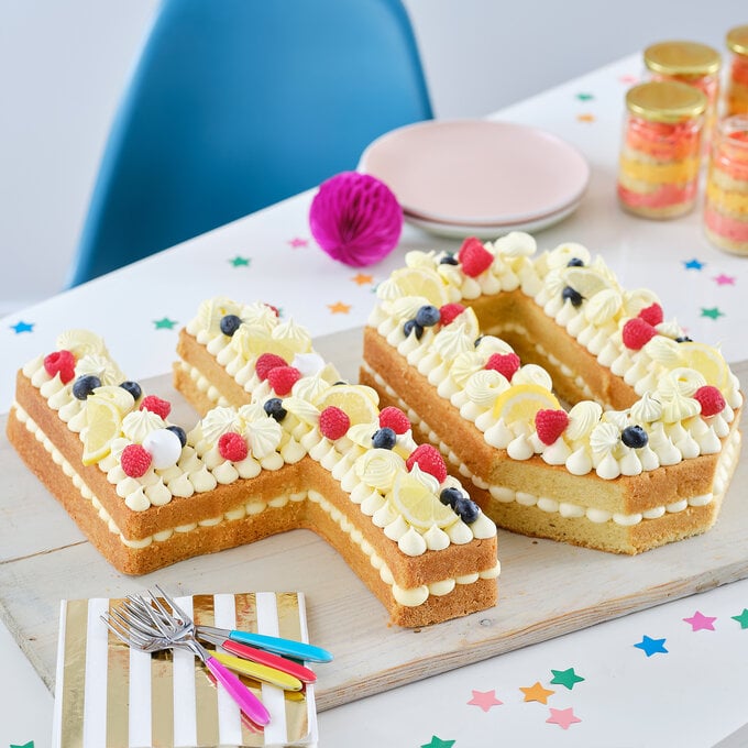 How to Make a Celebration Number Cake image number 1