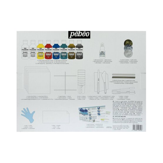 Pebeo Pouring Experiences Kit 47 Pieces image number 4