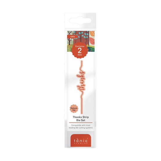 Tonic Studios Thanks Sentiment Strip Dies 2 Pieces image number 1