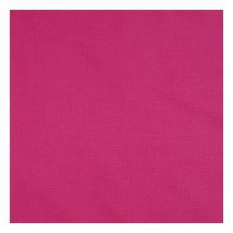 Cerise Polycotton Extra Wide Fabric by the Metre