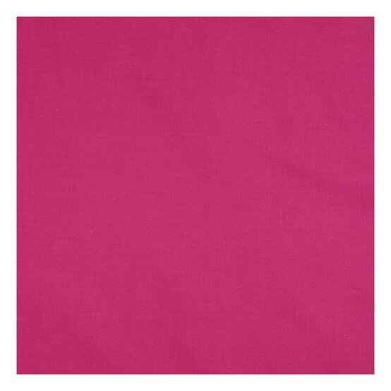 Cerise Polycotton Extra Wide Fabric by the Metre image number 2
