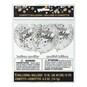 Silver and Cream Birthday Confetti Balloons 6 Pack image number 2