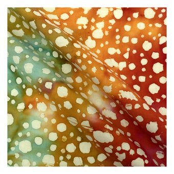 Orange Batik Cotton Fat Quarters 4 Pack